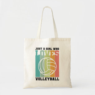 Gewoon een meisje dat van Volleyball houdt Tote Bag