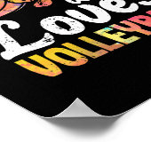 Gewoon een meisje dat van volleybalspellen houdt poster (Hoek)