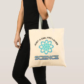 Gewoon Een Meisje Dat Van Wetenschap Houdt Tote Bag (Voorkant (product))