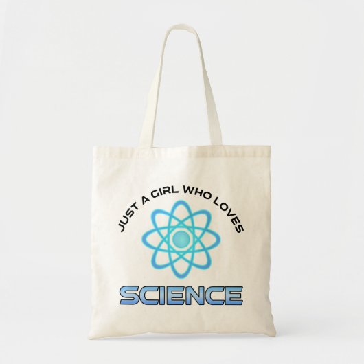 Gewoon Een Meisje Dat Van Wetenschap Houdt Tote Bag (Voorkant)