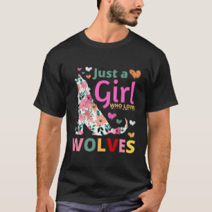 Gewoon een meisje dat van Wolven houdt, Floral How T-shirt