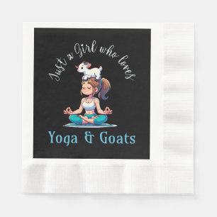 Gewoon een meisje dat van Yoga en Geiten houdt Servet