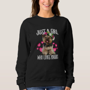 Gewoon een meisje dat van Yorkie Dog houdt... van Trui