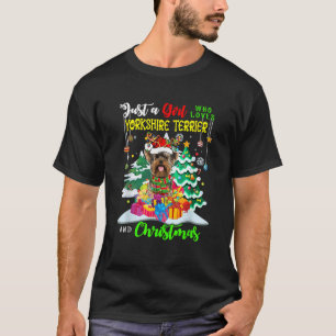 Gewoon Een Meisje Dat Van Yorkshire Terrier En Chr T-shirt