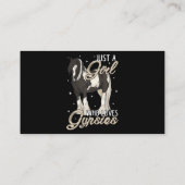 Gewoon een meisje dat van zigeuners houdt... een z visitekaartje (Achterkant)