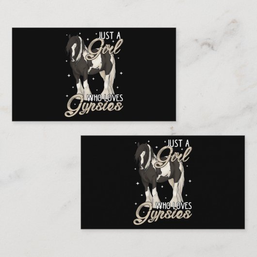Gewoon een meisje dat van zigeuners houdt... een z visitekaartje (Voorkant / Achterkant)