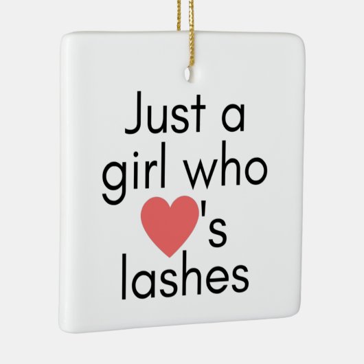 Gewoon een meisje dat van zweetjes houdt keramisch ornament (Rechts)