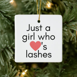 Gewoon een meisje dat van zweetjes houdt keramisch ornament