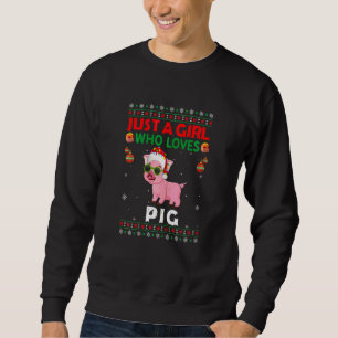 Gewoon Een Meisje Dat Varkens Kerstmis Pyjama Lief Trui