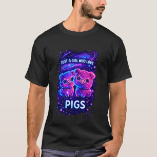 Gewoon Een Meisje Dat Varkens Liefheeft Funny Vark T-shirt