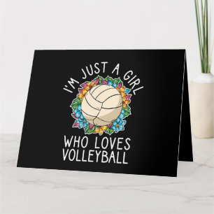 Gewoon een meisje dat Volleyball liefheeft voor ti Kaart