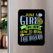 Gewoon een meisje dat weet hoe het bestuur te werk magneet