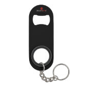 Gewoon een meisje dat weet hoe het bestuur te werk mini flessenopener (Achterkant)