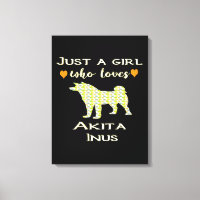 Gewoon een meisje die houdt van Akita Gift, Akita