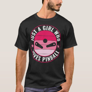 Gewoon een meisje die houdt van flipperkast t-shirt
