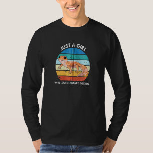 Gewoon een meisje die houdt van gekko grappige gek t-shirt