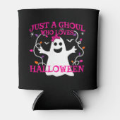 Gewoon een meisje die houdt van Halloween Schattig Blikjeskoeler (Voorkant)