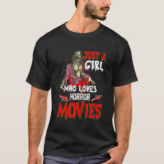Gewoon een meisje die houdt van horror films Grapp T-shirt