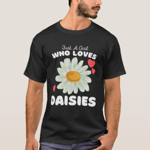 Gewoon een meisje die houdt van madeliefjes schatt t-shirt