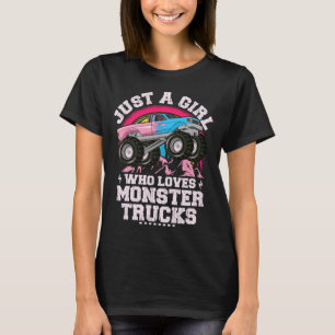 Gewoon een meisje die houdt van Monster Trucks Sch T-shirt