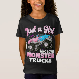 Gewoon een meisje die houdt van Monster Trucks Sch T-shirt