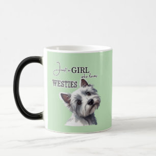 Gewoon een meisje die houdt van Westies Schattige  Magische Mok