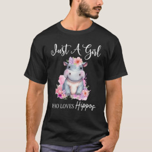 Gewoon een meisje die van nijlpaarden houdt 1 t-shirt