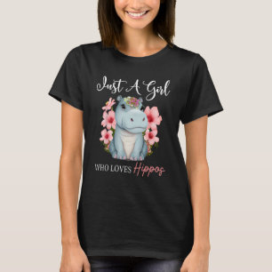 Gewoon een meisje die van nijlpaarden houdt 8 t-shirt