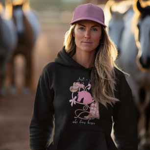 Gewoon een meisje die van paarden houdt, Western, Hoodie