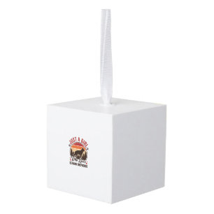 Gewoon Een Meisje Duitse Herder Vintage Hond Liefh Kubus Ornament