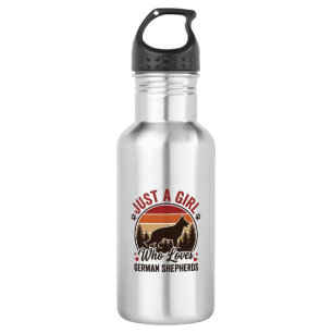 Gewoon Een Meisje Duitse Herdershond Vintage Honde Waterfles