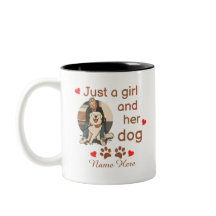 Gewoon Een Meisje En Haar Hond Gepersonaliseerde N