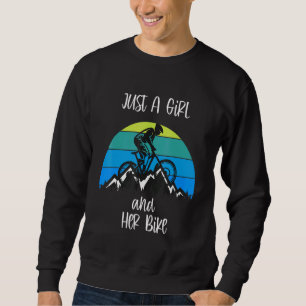 Gewoon een meisje en haar vuile bike trui