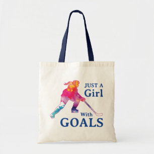 Gewoon een meisje met een Waterverf met een doel-s Tote Bag