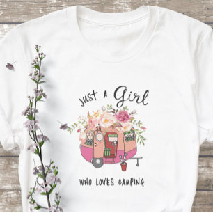 Gewoon een meisje Natuur liefhebbers meisje houdt T-shirt