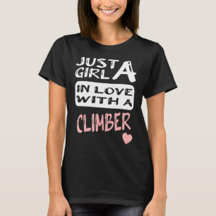 Gewoon een meisje verliefd op een klimmer 1 t-shirt