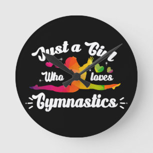 Gewoon een meisjes die gymnastiek leuk vindt ronde klok