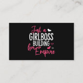 Gewoon een meisjesbaas die haar imperium bouwt, vr visitekaartje (Achterkant)