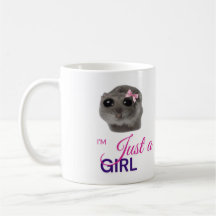 Gewoon een Meisjesmokkop – Cute Treurige Hamster 
