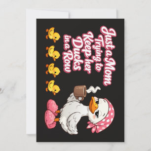 Gewoon een moeder die haar eenden op een rij probe kaart