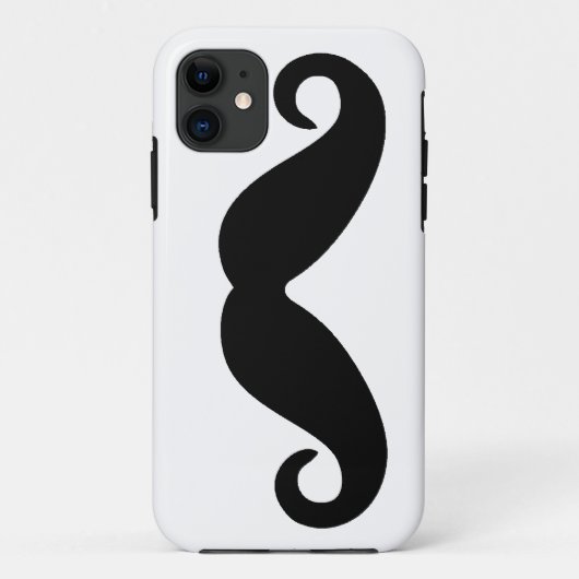 Gewoon een Mustache Case-Mate iPhone Case (Achterkant)