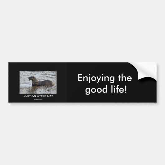 Gewoon een Otter Day Gifts Bumpersticker (Voorkant)