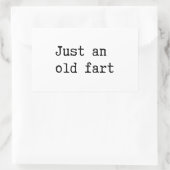 Gewoon een oud kunstje rechthoekige sticker (Tas)