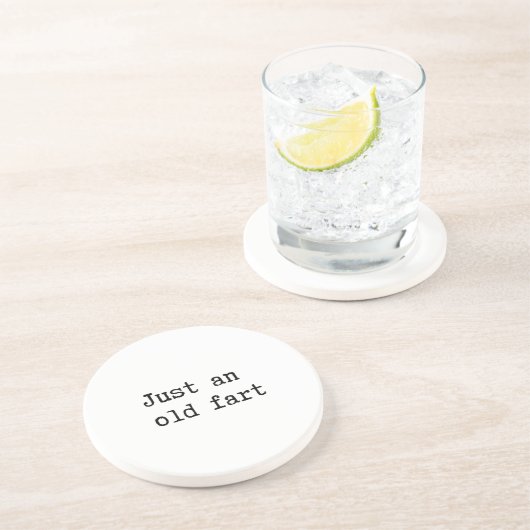 Gewoon een oud kunstje zandsteen onderzetter (Zijkant)