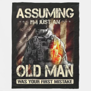 GEWOON EEN OUD MAN FLEECE DEKEN