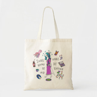 "Gewoon een paar van mijn kleine dingetjes" Tote Bag