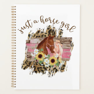 Gewoon een paard meisje mooi bloemig meisjesachtig planner