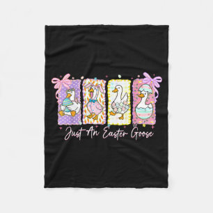 Gewoon Een Paasgans Cute Bunny Eend Ei Grappig Pas Fleece Deken