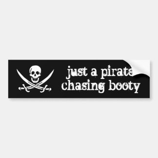 Gewoon een piraat achterende groep bumpersticker
