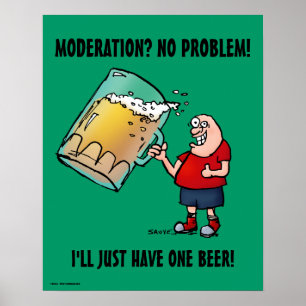 Gewoon een Poster van Beer Funny